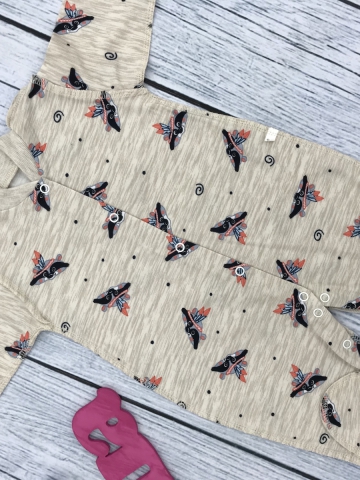 271-С. Комбинезон, хлопок 100 % кулирка 56,62,68,74,80, серый